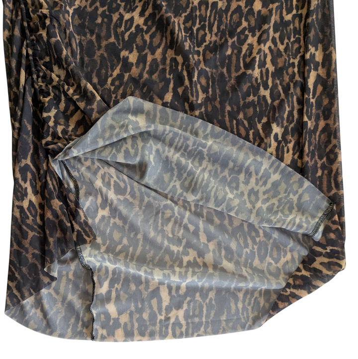 All Saints Nora Animal Print Skirt Size 10 NWT