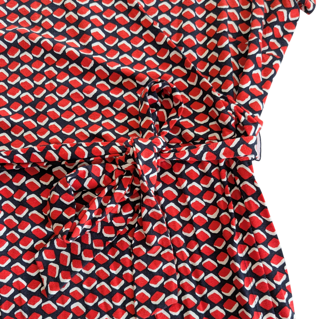 Hobbs Delilah Short Sleeve Wrap Dress Size 14