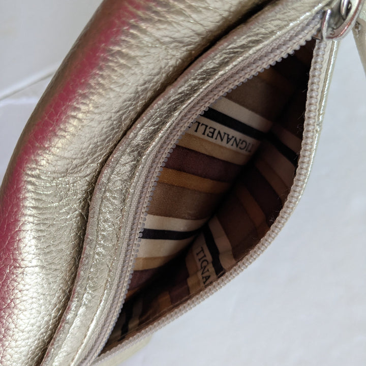 Tignanello Gold Leather Wallet