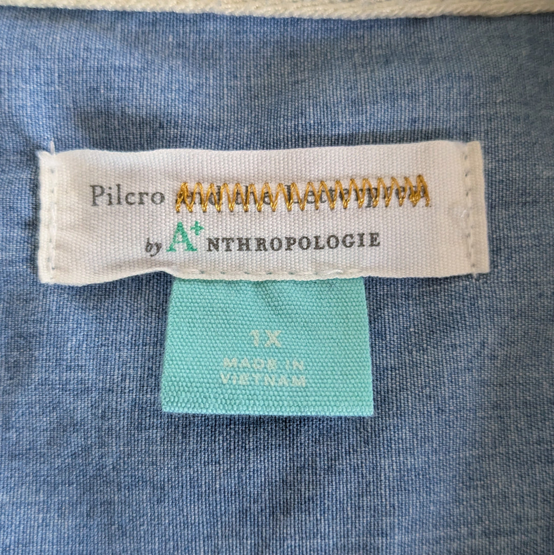 Anthropologie Pilcro Juni Chambray Shirt Size 1X