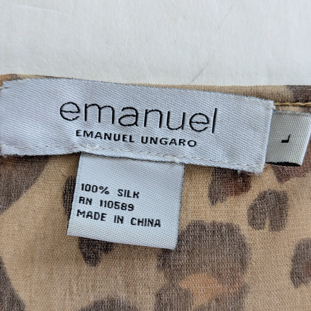 EMANUEL by Emanuel Ungaro Sheer Silk Top Size Large