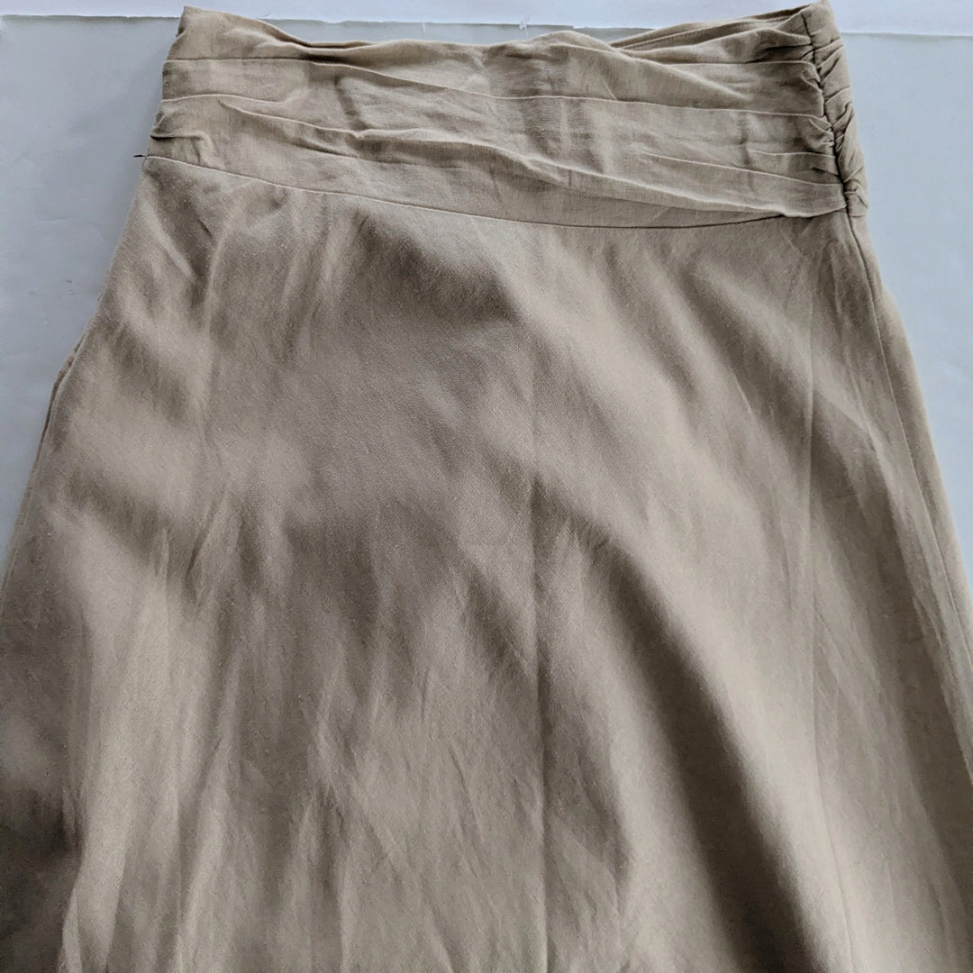 Jason Wu Linen Faux Wrap Midi Skirt Size 6