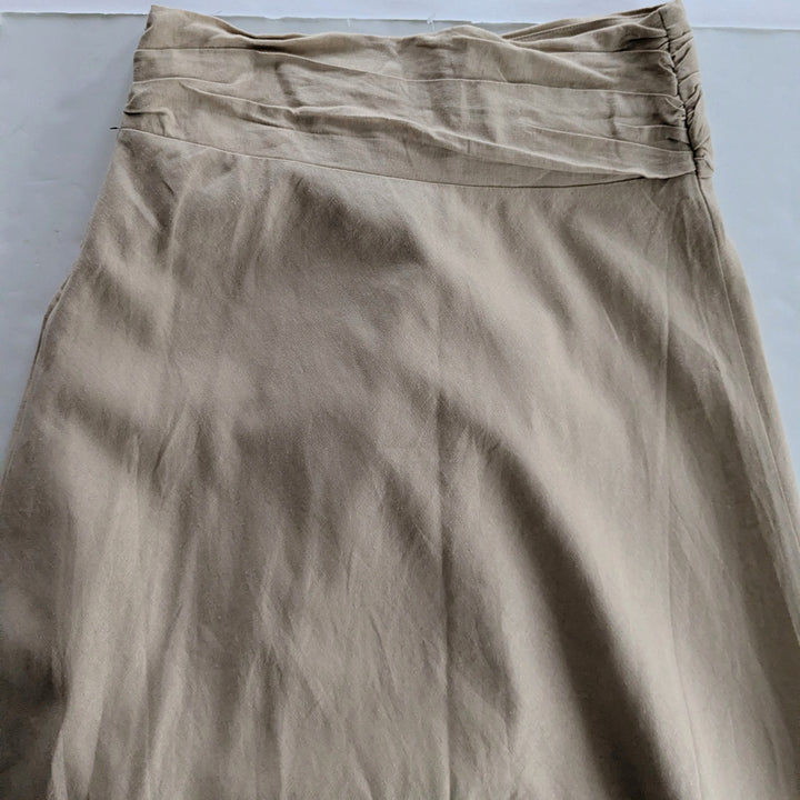 Jason Wu Linen Faux Wrap Midi Skirt Size 6