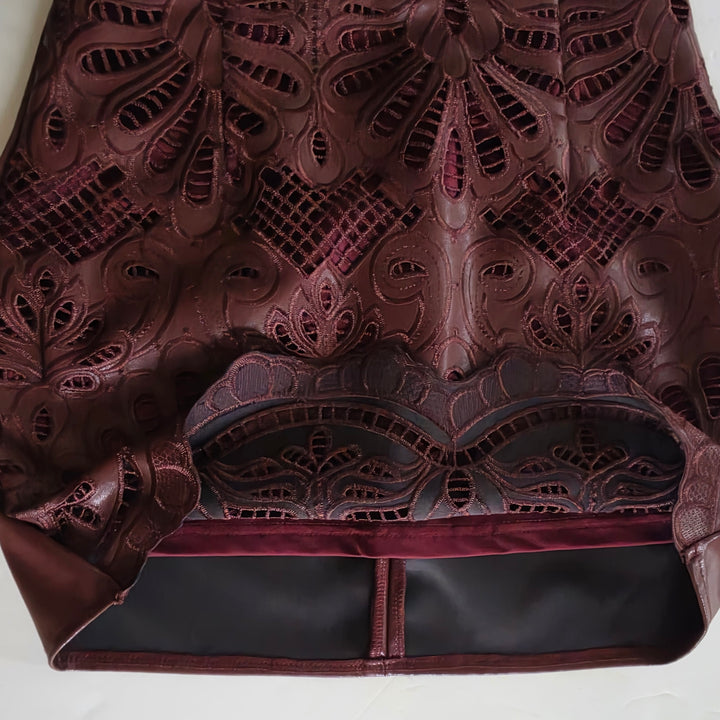 ChicMe Faux Leather Mini Skirt Size Medium