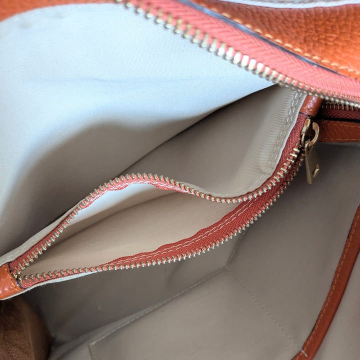 Avenue 67 Milano Orange Leather Tote