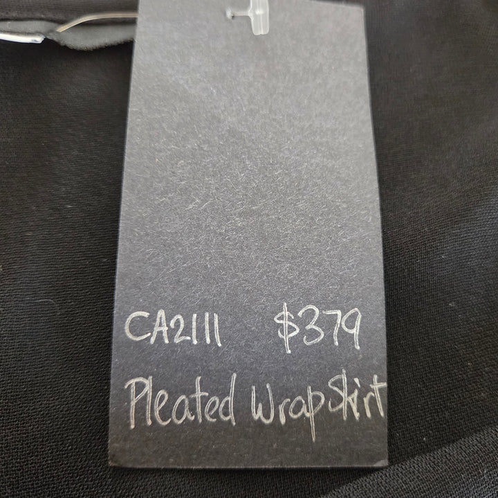 Calvin Tran Pleated Wrap Skirt Size Medium