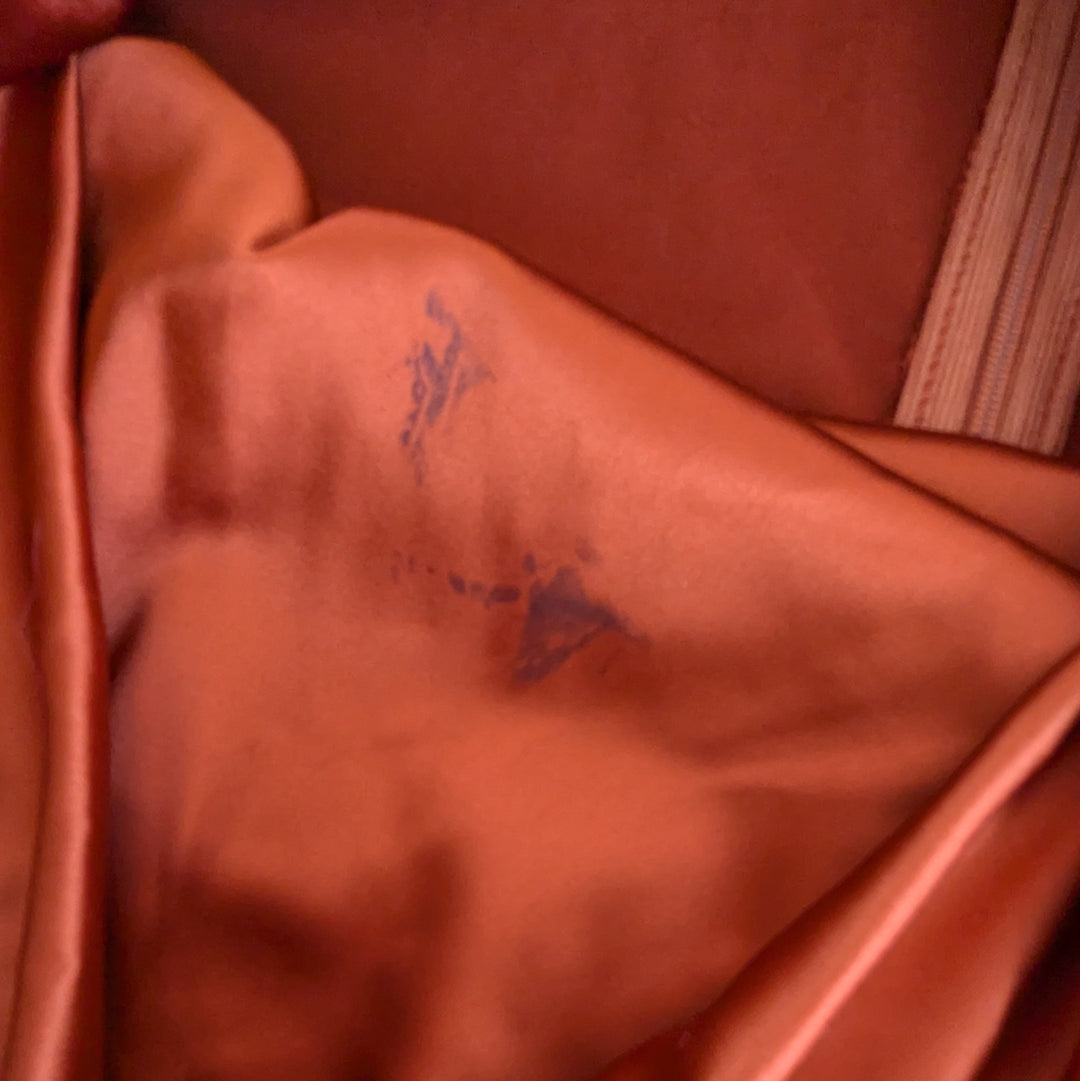 Rust Satin Gown Size Small