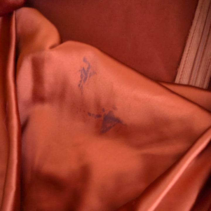 Rust Satin Gown Size Small