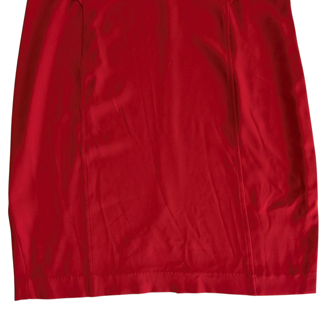 St John Red Crepe Dress Size 12