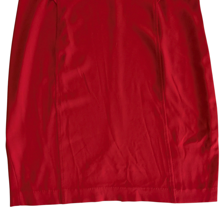 St John Red Crepe Dress Size 12