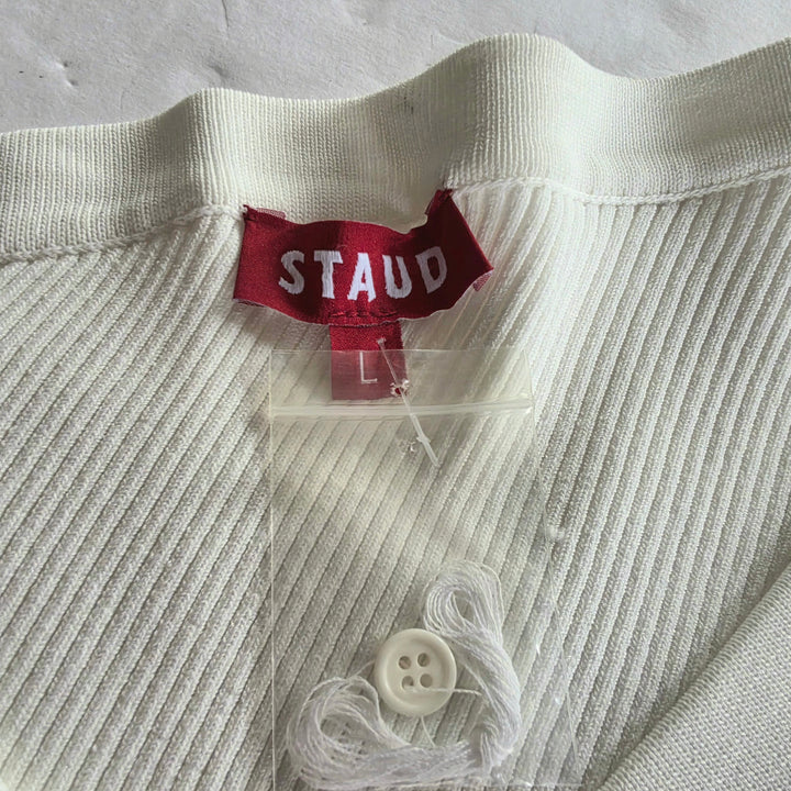 STAUD Craftsman One Shoulder Sweater Size Large