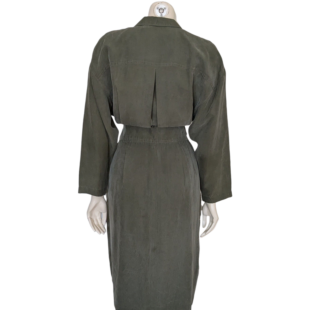 Gillian Silk Midi Dress Size 12
