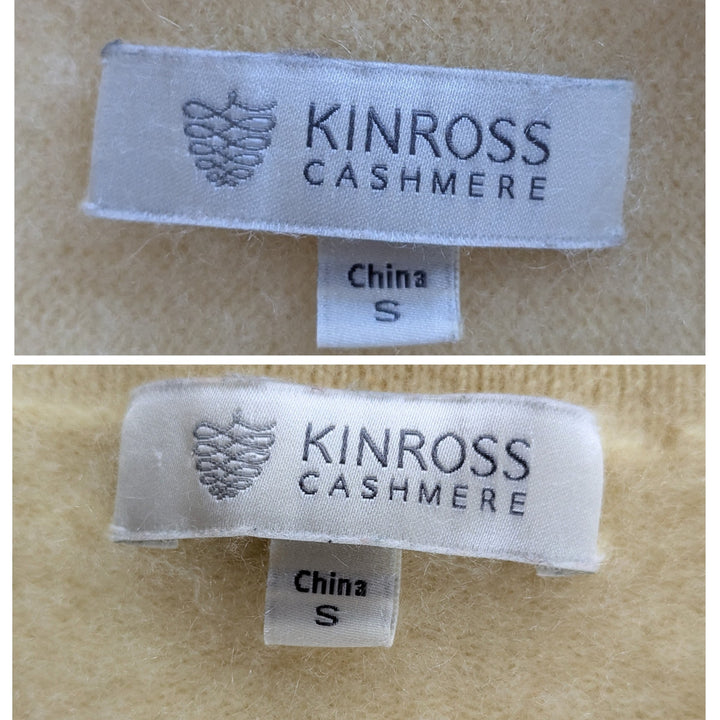 Kinross Yellow Cashmere Sweater Set Size Small