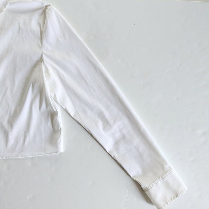 Theory Cropped Button Down Shirt Size Small
