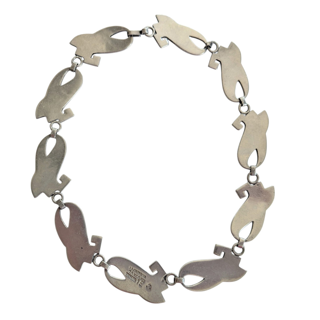 La Cucarocha Taxco Mexican Sterling Silver Necklace