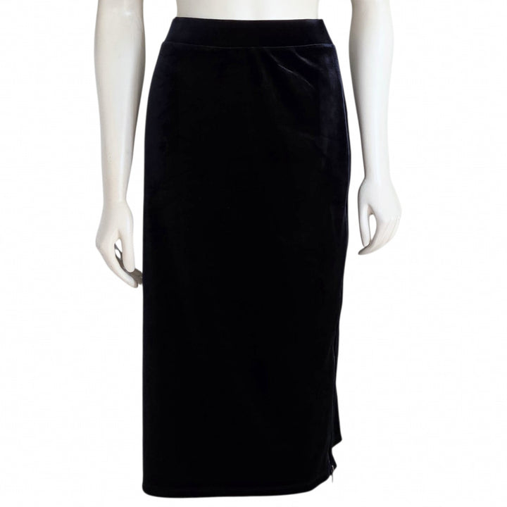 T Tahari Navy Velvet Midi Dress Size XL