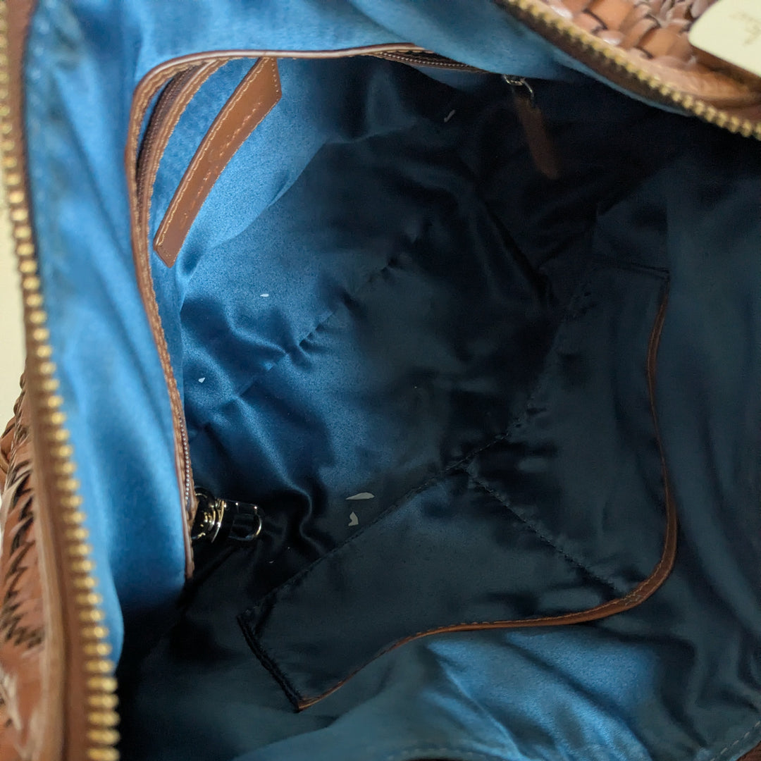 Cole Haan Woven Leather Hobo Bag