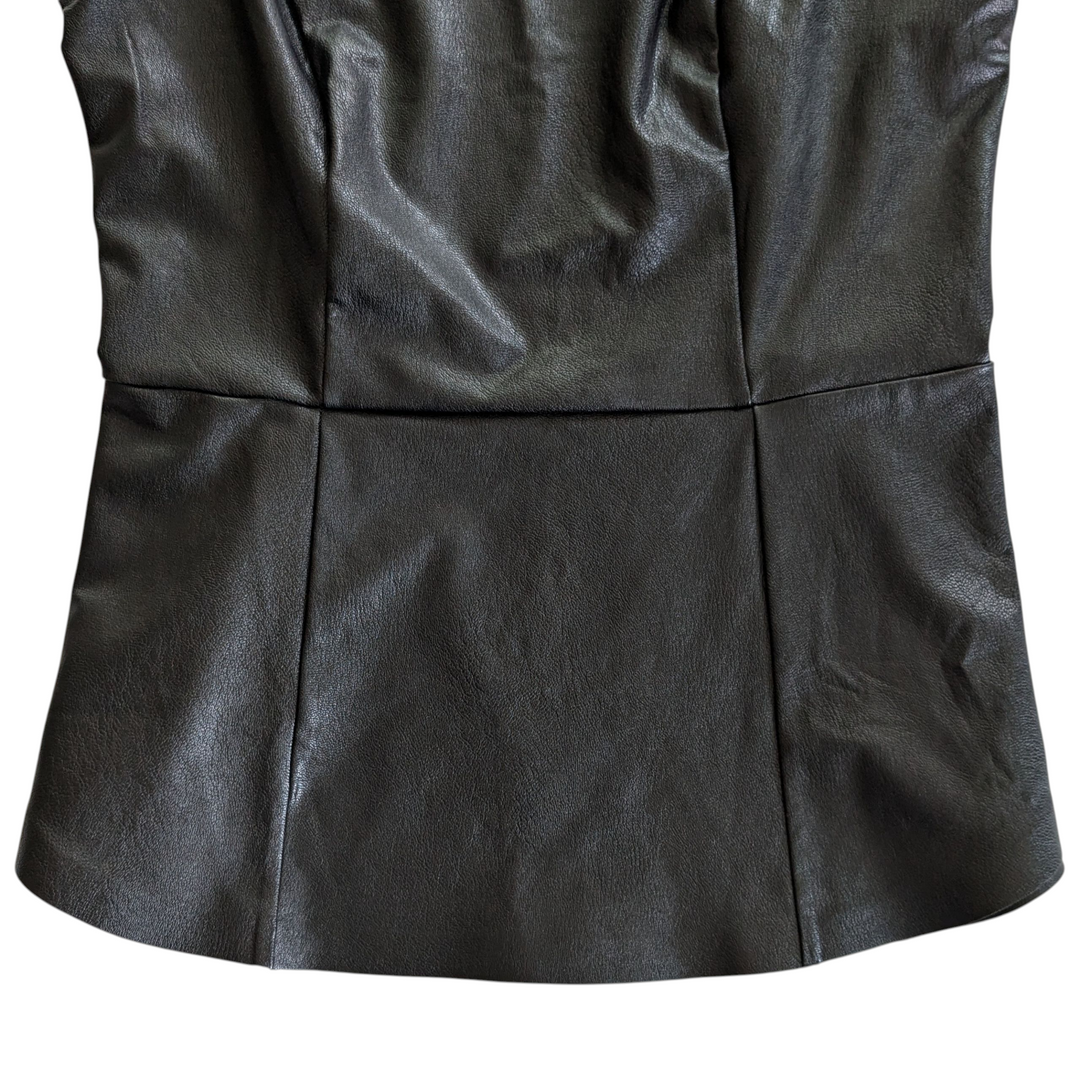 Commando Faux Leather Top Size Small