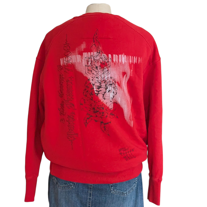 Givenchy Men's 4G Cubix Oversized Sweatshirt Size XXS