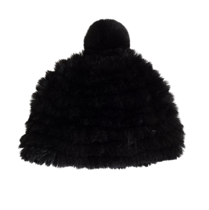 Black Faux Fur Hat