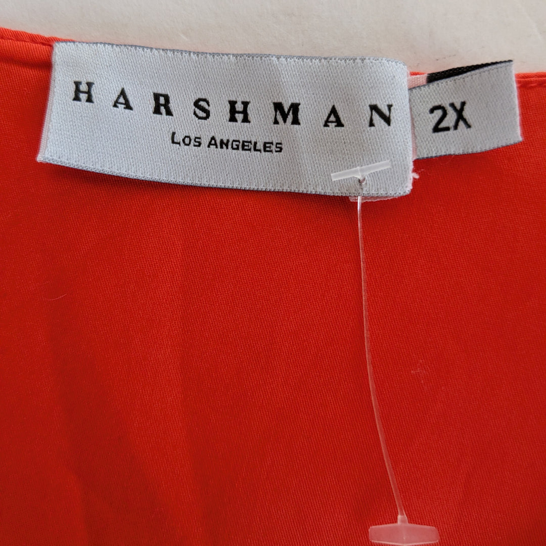 Harshman Joelle Cutout Puff Sleeve Blouse Size 2X