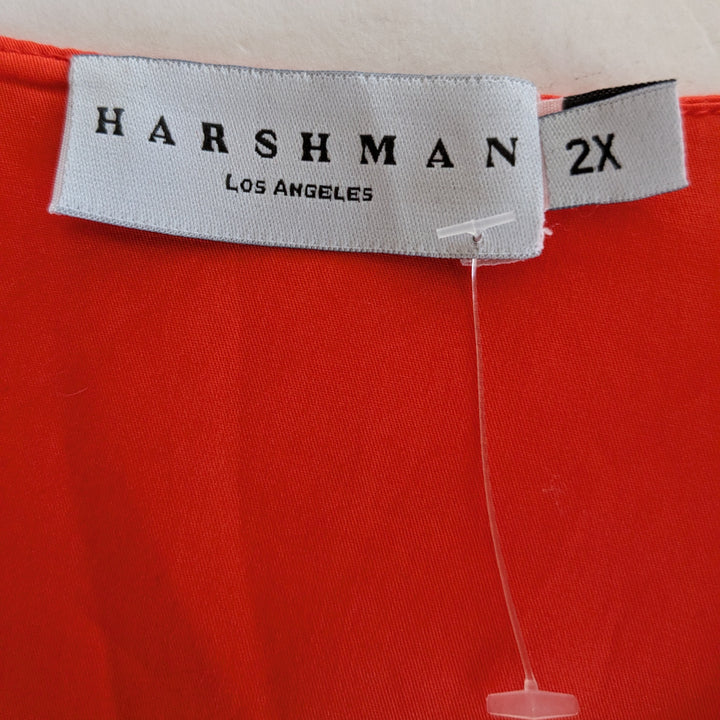 Harshman Joelle Cutout Puff Sleeve Blouse Size 2X