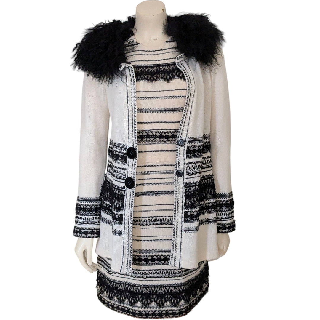 Nanette Lepore Embroidered Long Cardigan Size Small