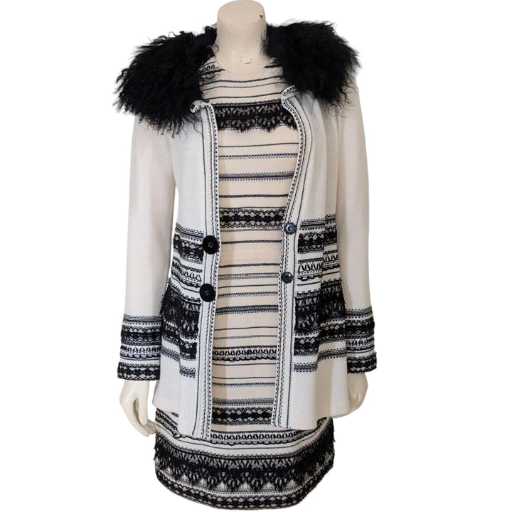 Nanette Lepore Embroidered Long Cardigan Size Small