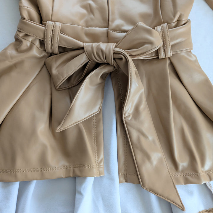 OMG Vegan Leather Blazer Size Small