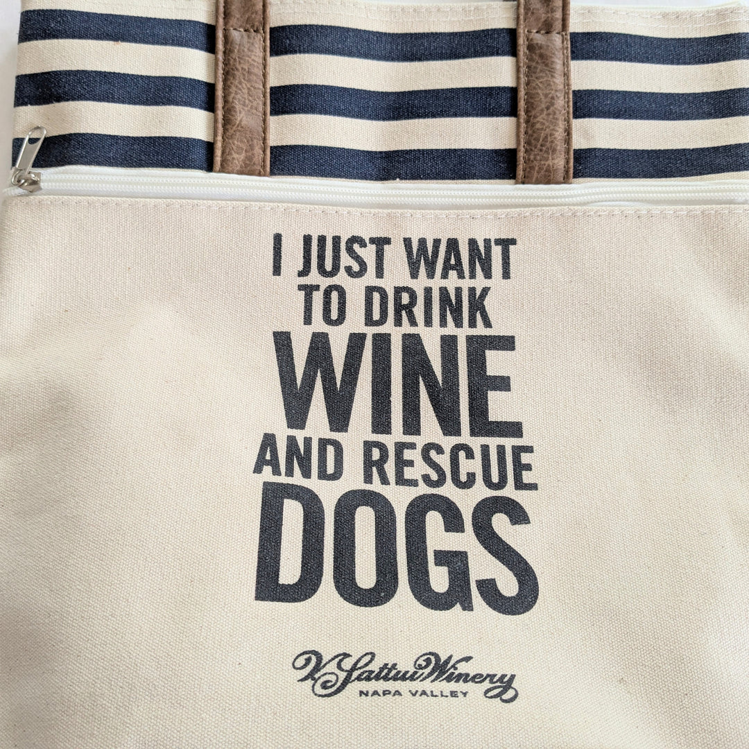 Dogs and Wine Tote