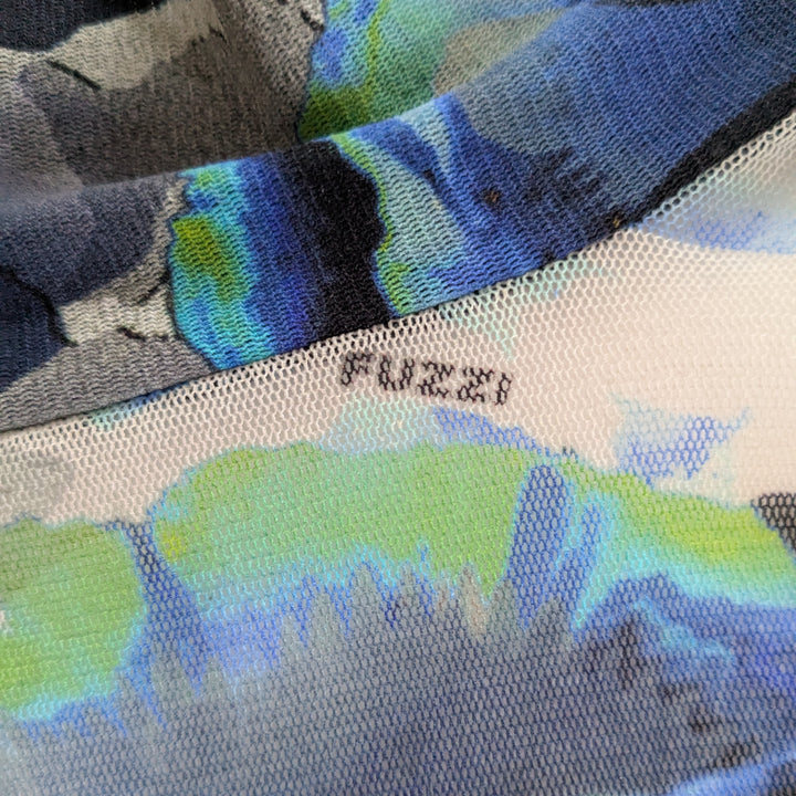 Fuzzi Floral Mesh Shrug O/S