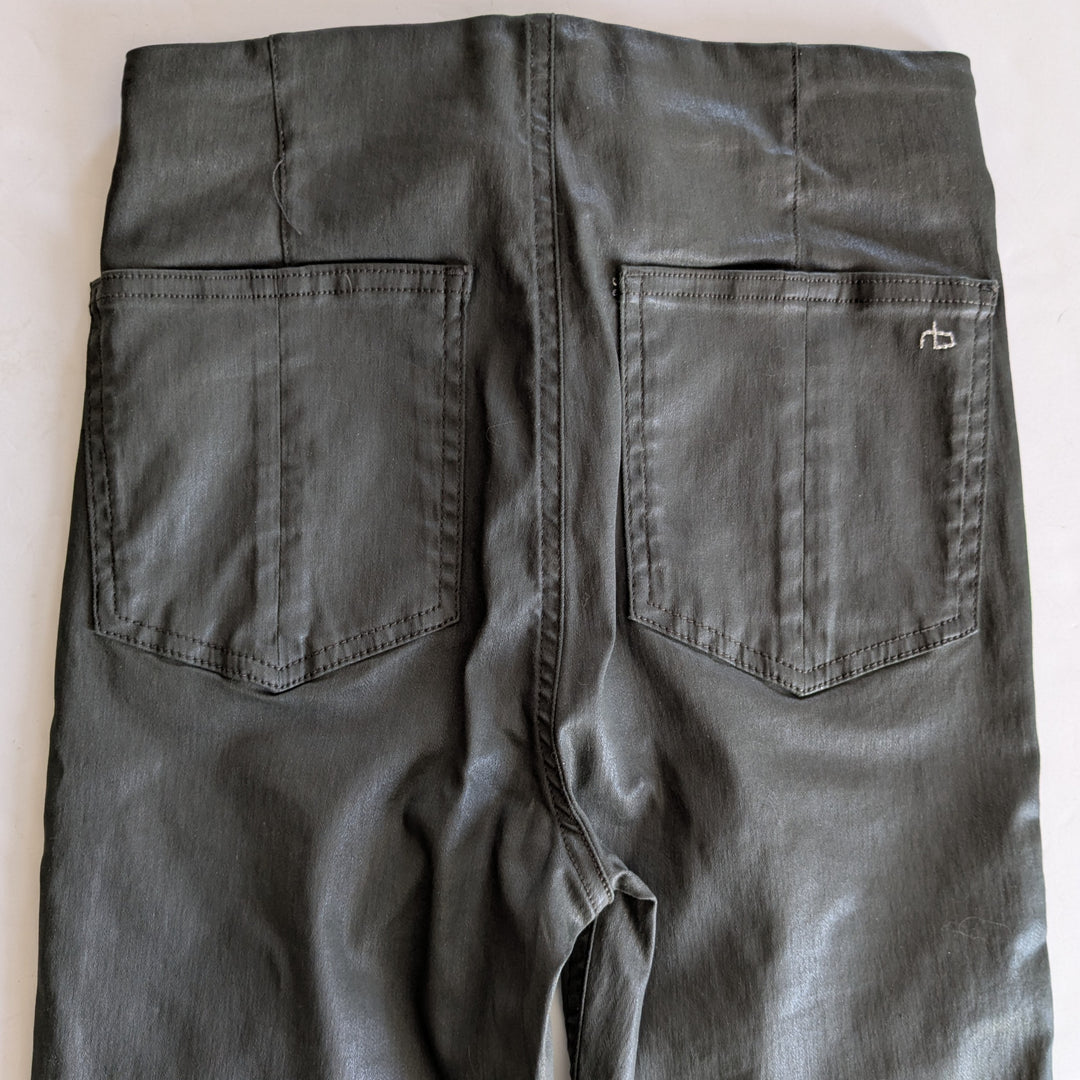 Rag & Bone Nina Coated Cotton Pull On Pants Size 8 NWT
