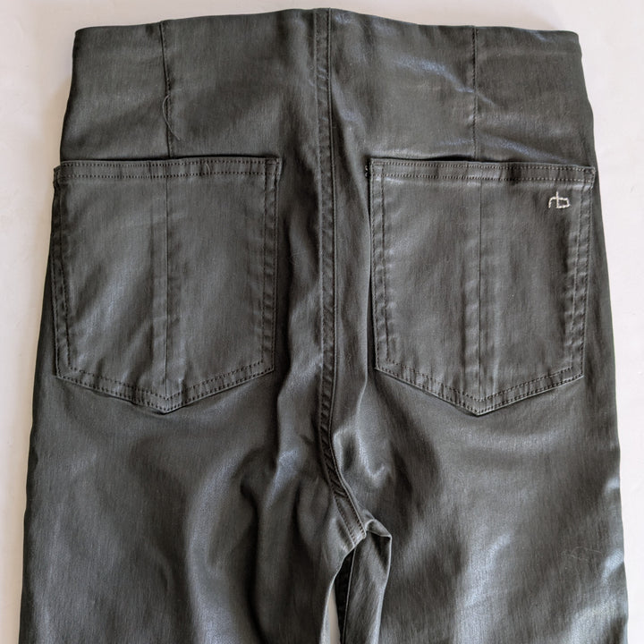Rag & Bone Nina Coated Cotton Pull On Pants Size 8 NWT