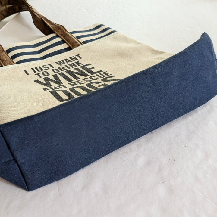 Dogs and Wine Tote
