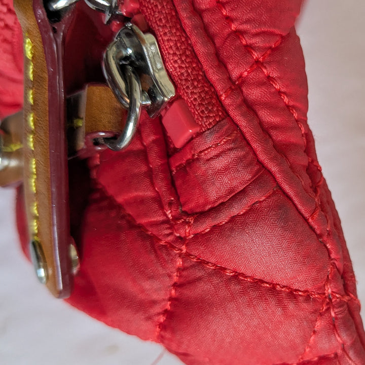 MZ Wallace Red Quilted Belt Bag