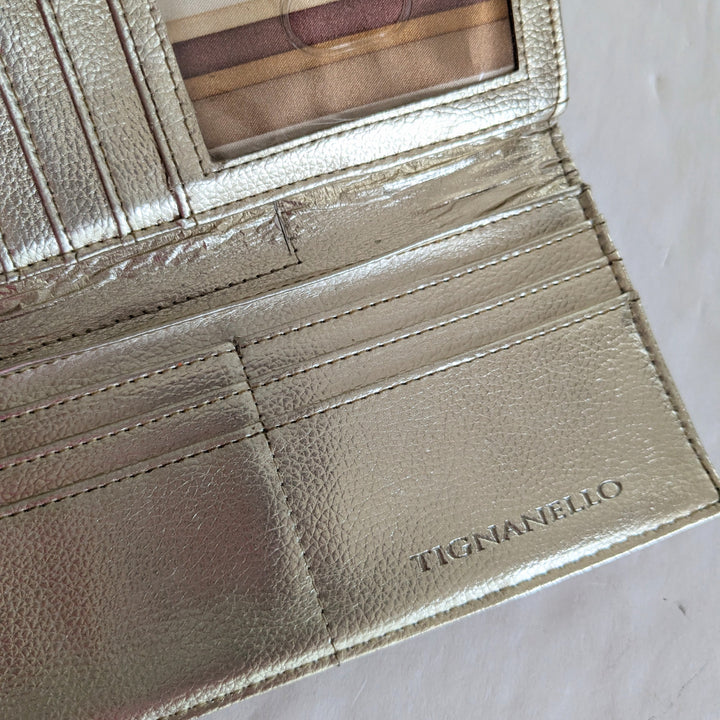 Tignanello Gold Leather Wallet