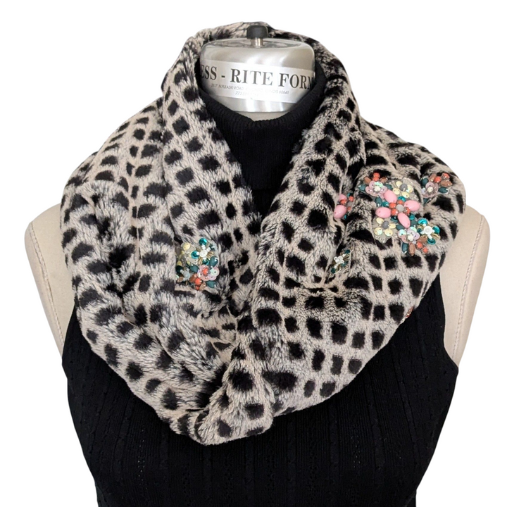 Anthropologie Embellished Infinity Scarf