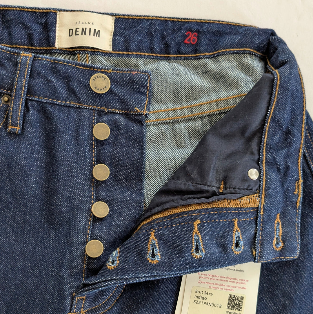 Sezane Brut Sexy Cropped Jeans Size 26