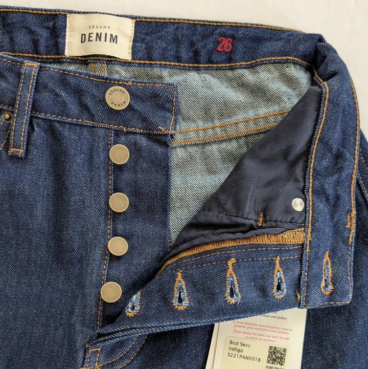Sezane Brut Sexy Cropped Jeans Size 26