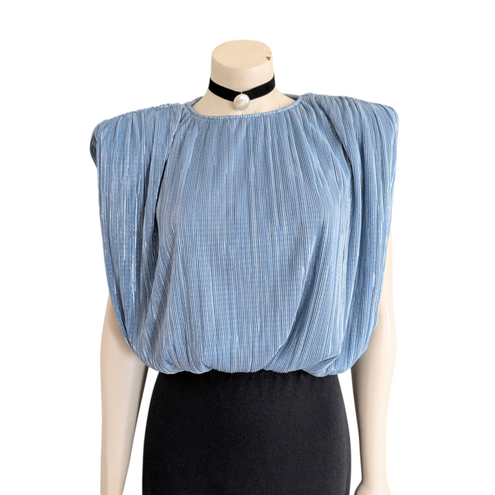 Sabina Musayev Amazon Pleated Crop Top Size XS