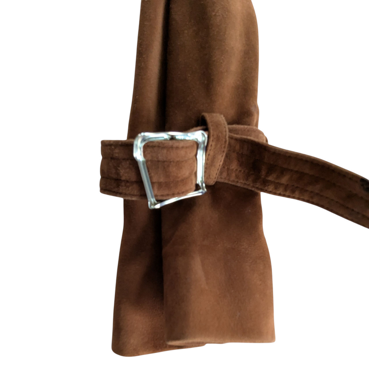 Yves Saint Laurent Suede Trench Coat Size Small