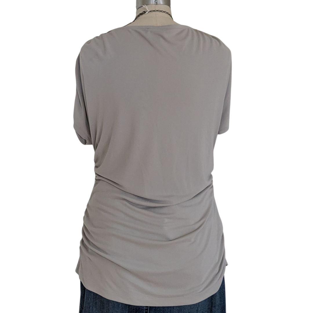 St John Couture Ruched Knit Top Size 16