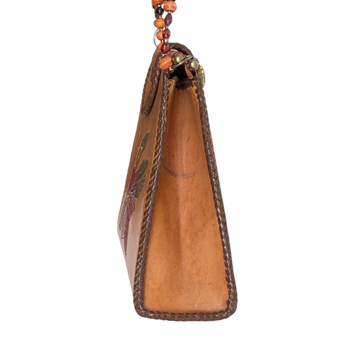 Tooled Leather Shoulder Bag