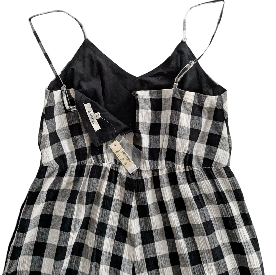Madewell Gingham Jumpsuit Size XS NWT