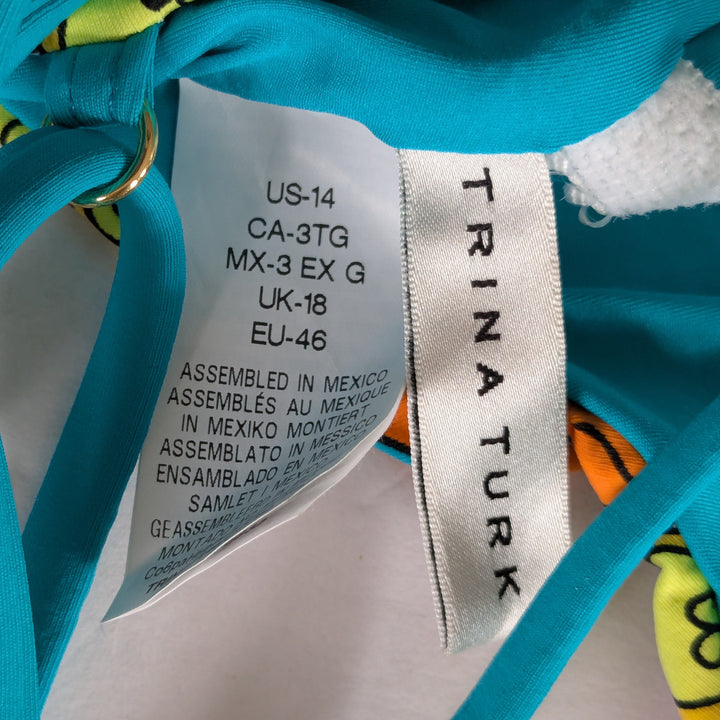 Trina Turk 1 Piece Swimsuit Size 14 NWT