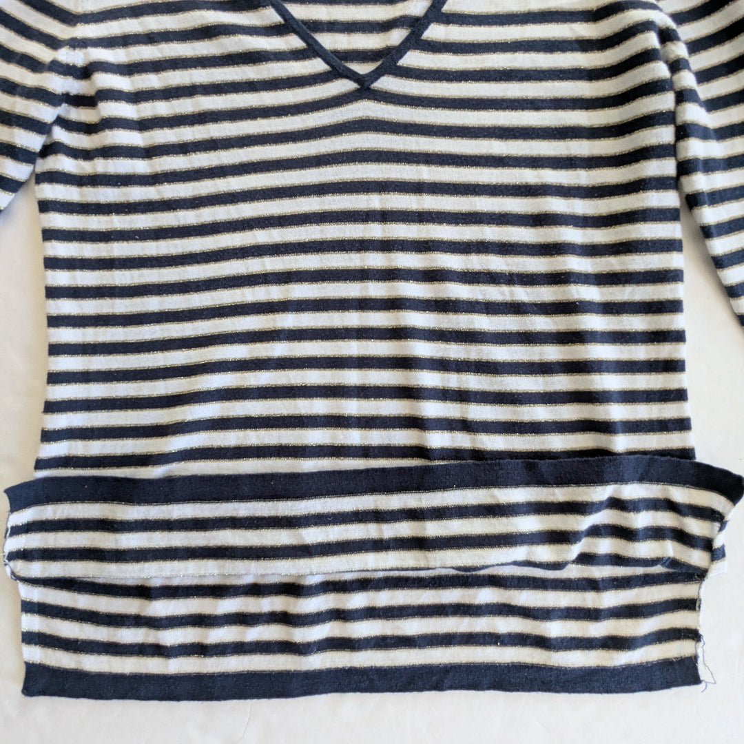 Nicole by Nicole Miller Striped Sweater Size Medium
