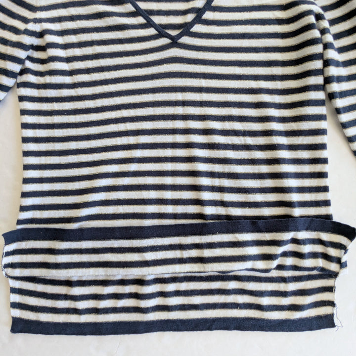 Nicole by Nicole Miller Striped Sweater Size Medium