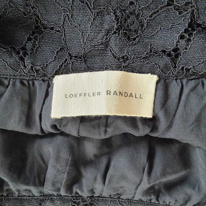 Loeffler Randall Black Lace Top Size Medium