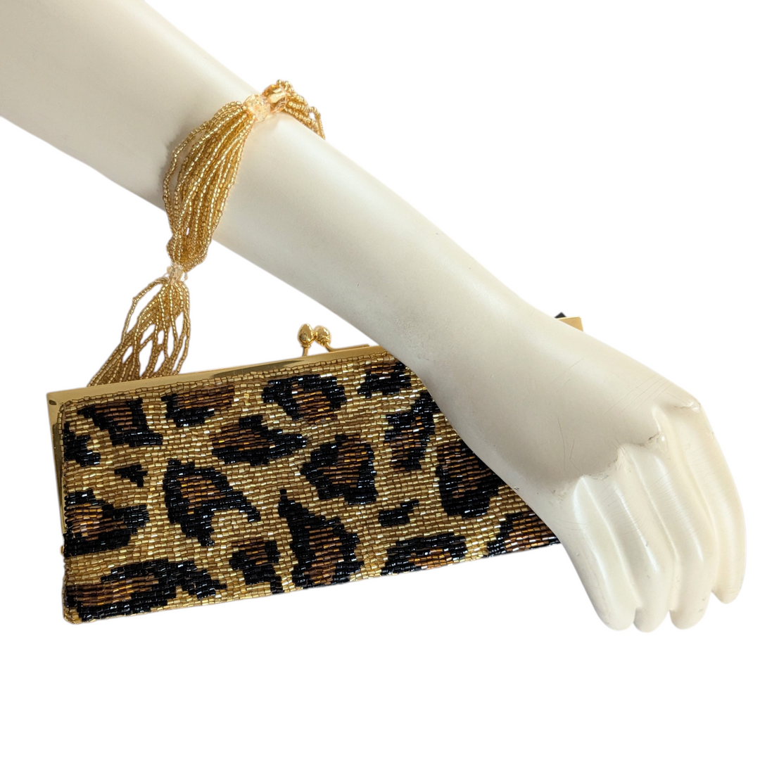 Valerie Stevens Cheetah Print Mini Evening Bag