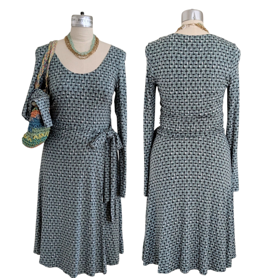 Boden Knit Faux Wrap Dress Size 8